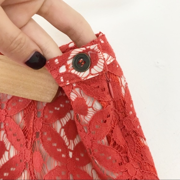 Skies are Blue Floral Lace High Waist Shorts D9 - Picture 2 of 7